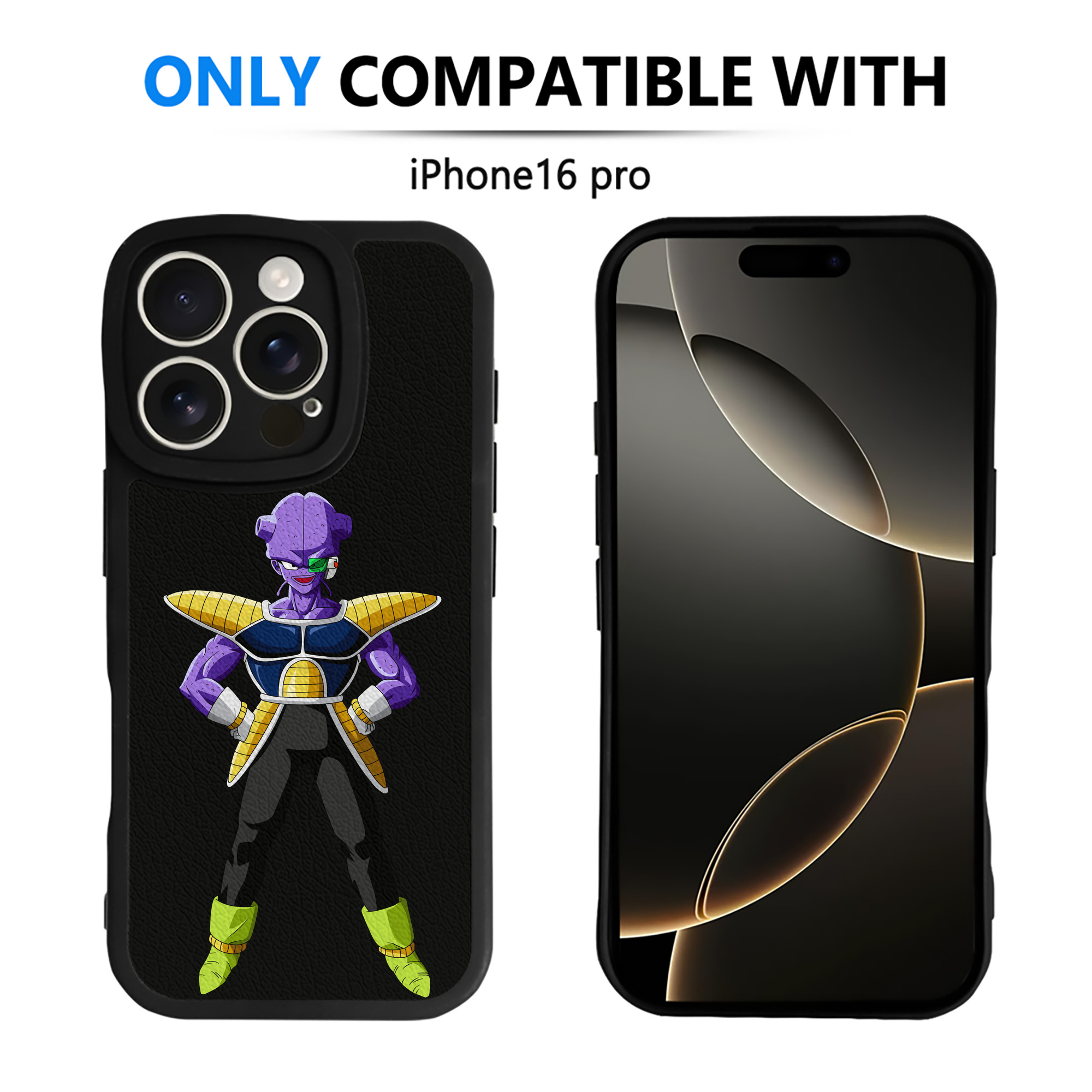 （画像用） ドラゴンボール DRAGON BALL 【iPhone 16シリーズ対応】シリコンスマホケース（レザー調） 材質：シリコン